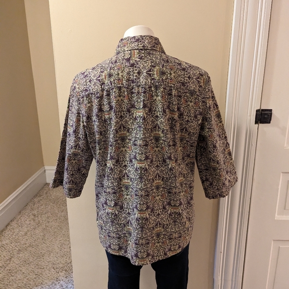 Preswick & Moore Sport multi color glor print button down size L - Picture 3 of 9